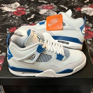 NIKE AIR JORDAN 4 IV RETRO MILITARY BLUE